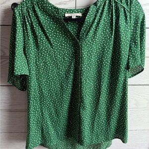 Green Buttoned Blouse